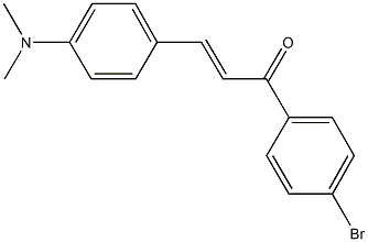 1-(4-bromophenyl)-3-[4-(dimethylamino)phenyl]-2-propen-1-one Struktur