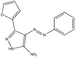 3-(2-furyl)-4-(phenyldiazenyl)-1H-pyrazol-5-ylamine Struktur