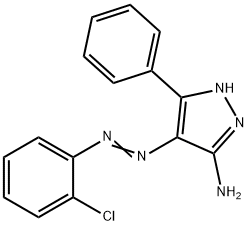 4-[(2-chlorophenyl)diazenyl]-3-phenyl-1H-pyrazol-5-amine Struktur