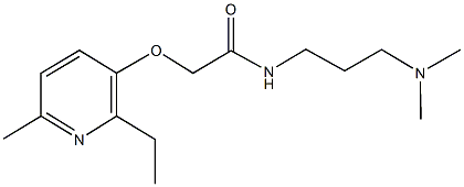 N-[3-(dimethylamino)propyl]-2-[(2-ethyl-6-methylpyridin-3-yl)oxy]acetamide Struktur