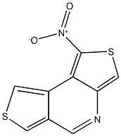 1-nitrodithieno[3,4-b:3,4-d]pyridine Struktur