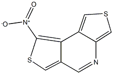 8-nitrodithieno[3,4-b:3,4-d]pyridine Struktur