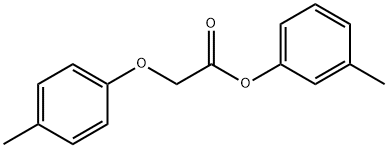 3-methylphenyl (4-methylphenoxy)acetate Struktur