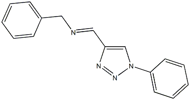 phenyl-N-[(1-phenyl-1H-1,2,3-triazol-4-yl)methylene]methanamine Struktur