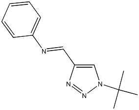 N-[(1-tert-butyl-1H-1,2,3-triazol-4-yl)methylene]-N-phenylamine Struktur