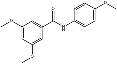 3,5-dimethoxy-N-(4-methoxyphenyl)benzamide Struktur