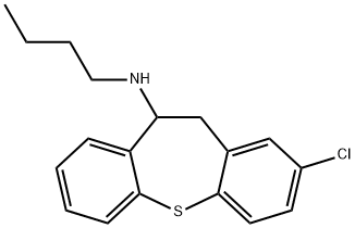 N-butyl-N-(2-chloro-10,11-dihydrodibenzo[b,f]thiepin-10-yl)amine Struktur