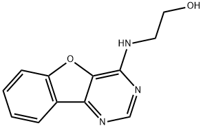 2-([1]benzofuro[3,2-d]pyrimidin-4-ylamino)ethanol Struktur