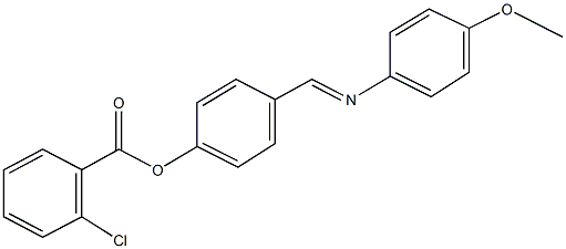 4-{[(4-methoxyphenyl)imino]methyl}phenyl 2-chlorobenzoate Struktur