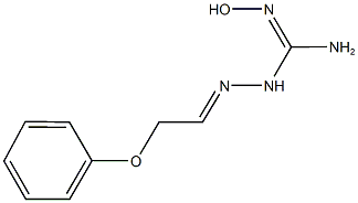 N'-hydroxy-2-(2-phenoxyethylidene)hydrazinecarboximidamide Struktur