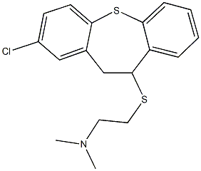 2-[(2-chloro-10,11-dihydrodibenzo[b,f]thiepin-10-yl)sulfanyl]-N,N-dimethylethanamine Struktur