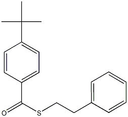 S-(2-phenylethyl) 4-tert-butylbenzenecarbothioate Struktur