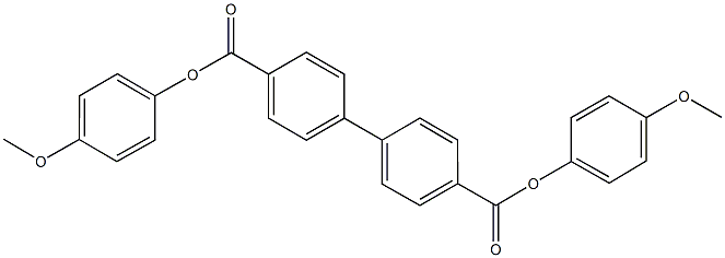 bis(4-methoxyphenyl) [1,1'-biphenyl]-4,4'-dicarboxylate Struktur