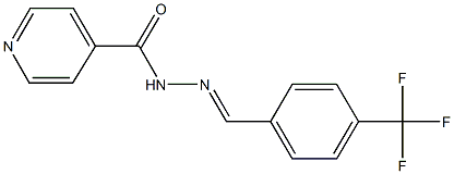 N'-[4-(trifluoromethyl)benzylidene]isonicotinohydrazide Struktur