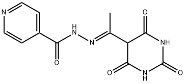 N'-[1-(6-hydroxy-2,4-dioxo-1,2,3,4-tetrahydro-5-pyrimidinyl)ethylidene]isonicotinohydrazide Struktur