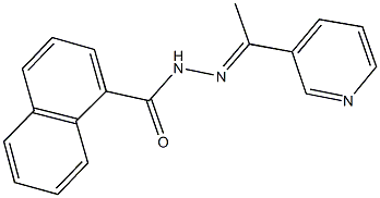 N'-[1-(3-pyridinyl)ethylidene]-1-naphthohydrazide Struktur