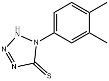 1-(3,4-dimethylphenyl)-1H-tetraazole-5-thiol Struktur