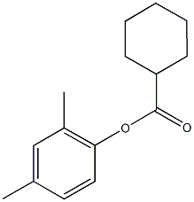 2,4-dimethylphenyl cyclohexanecarboxylate Struktur