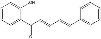 1-(2-hydroxyphenyl)-5-phenyl-2,4-pentadien-1-one Struktur