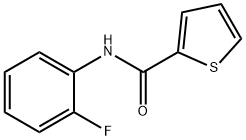 N-(2-fluorophenyl)-2-thiophenecarboxamide Struktur