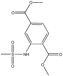 dimethyl 2-[(methylsulfonyl)amino]terephthalate Struktur