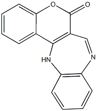 chromeno[4,3-b][1,5]benzodiazepin-6(13H)-one Struktur