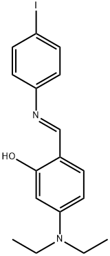 5-(diethylamino)-2-{[(4-iodophenyl)imino]methyl}phenol Struktur