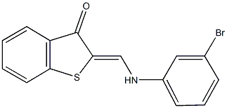 2-[(3-bromoanilino)methylene]-1-benzothiophen-3(2H)-one Struktur