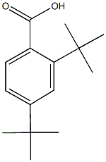 2,4-ditert-butylbenzoic acid Struktur