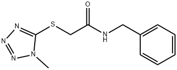 N-benzyl-2-[(1-methyl-1H-tetraazol-5-yl)sulfanyl]acetamide Struktur