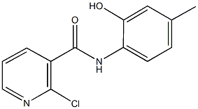 2-chloro-N-(2-hydroxy-4-methylphenyl)nicotinamide Struktur