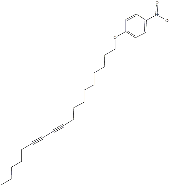 1-nitro-4-(10,12-octadecadiynyloxy)benzene Struktur