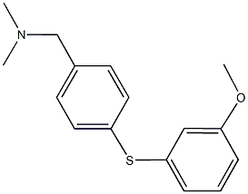 N-{4-[(3-methoxyphenyl)sulfanyl]benzyl}-N,N-dimethylamine Struktur