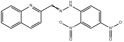 2-quinolinecarbaldehyde {2,4-dinitrophenyl}hydrazone Struktur