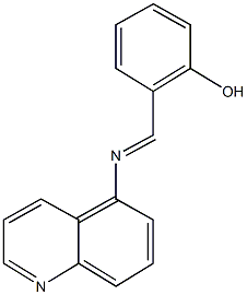 2-[(5-quinolinylimino)methyl]phenol Struktur