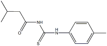 N-(3-methylbutanoyl)-N'-(4-methylphenyl)thiourea Struktur