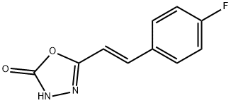 5-[2-(4-fluorophenyl)vinyl]-1,3,4-oxadiazol-2-ol Struktur