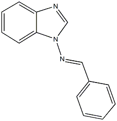 N-(1H-benzimidazol-1-yl)-N-benzylideneamine Struktur