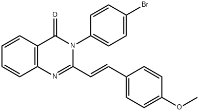 3-(4-bromophenyl)-2-[2-(4-methoxyphenyl)vinyl]-4(3H)-quinazolinone Struktur