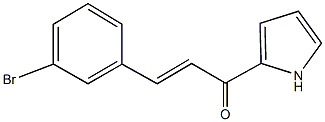 3-(3-bromophenyl)-1-(1H-pyrrol-2-yl)-2-propen-1-one Struktur