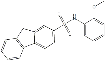 N-(2-methoxyphenyl)-9H-fluorene-2-sulfonamide Struktur