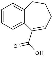 6,7-dihydro-5H-benzo[a]cycloheptene-9-carboxylic acid Struktur