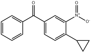 {4-cyclopropyl-3-nitrophenyl}(phenyl)methanone Struktur