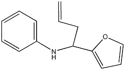 N-[1-(2-furyl)-3-butenyl]-N-phenylamine Struktur