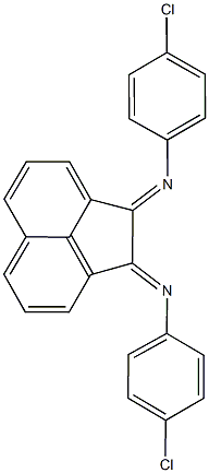 N-(4-chlorophenyl)-N-(2-[(4-chlorophenyl)imino]-1(2H)-acenaphthylenylidene)amine Struktur