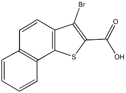 3-bromonaphtho[1,2-b]thiophene-2-carboxylic acid Struktur