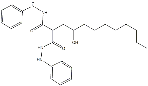 2-(2-hydroxydecyl)-N'~1~,N'~3~-diphenylmalonohydrazide Struktur