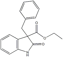 ethyl 3-benzyl-2-oxo-3-indolinecarboxylate Struktur