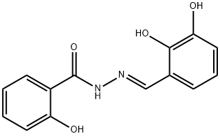 N'-(2,3-dihydroxybenzylidene)-2-hydroxybenzohydrazide Struktur