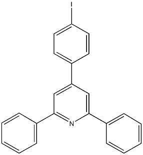 4-(4-iodophenyl)-2,6-diphenylpyridine Struktur